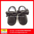 Alibaba top products Black Unisex bow style Baby Shoes new 0-3 year old baby soft sole leather shoes
